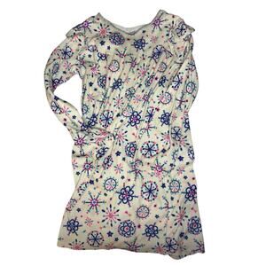Cat & Jack Fleece snowflake nightgown size 7/8